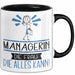 Managerin Geschenk Tasse Becher Die Frau Die Allen Kann Geschenkidee für eine Managerin Lustig Trendation