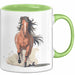 Reiter Tasse Geschenk Lustige Geschenkidee Spruch Für Reitsport Liebhaber Grün Trendation