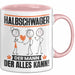Halbschwager Tasse Geschenk für Halbschwager Der Mann Der Alles Kann Geschenkidee zum Geburtstag Rosa Trendation