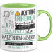Katzenliebhaberin Tasse Geschenk Lustiger Spruch Bitte Erheben Sie Sich Seine Majestät Die Katzenliebhaberin Betritt Den Raum Grün Trendation