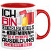Einzelhandelskaufmann Ausbildung Tasse Geschenk Ich Bin Einzelhandelskaufmann In Der Ausbildung Ich Darf Das Geschenkidee Spruch Rot Trendation
