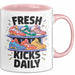 Sneakerhead Tasse Geschenk Lustige Geschenkidee Spruch Für Schuh Sammler Rosa Trendation