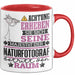 Naturfotograf Geschenk Tasse Lustiger Spruch Erheben Sie Sich Der Naturfotograf Betritt den Raum Rot Trendation
