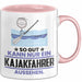 Kajakfahrer Geschenk Tasse So Gut Kann Nur Ein Kajakfahrer Aussehen Geschenkidee Kaffee-Becher Rosa Trendation