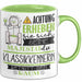Klassikkennerin Tasse Geschenk Lustiger Spruch Bitte Erheben Sie Sich Seine Majestät Die Klassikkennerin Betritt Den Raum Grün Trendation