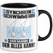 Synchronschwimmerin Tasse Geschenk für Synchronschwimmerin Der Mann Der Alles Kann Geschenkidee zum Geburtstag Schwarz Trendation