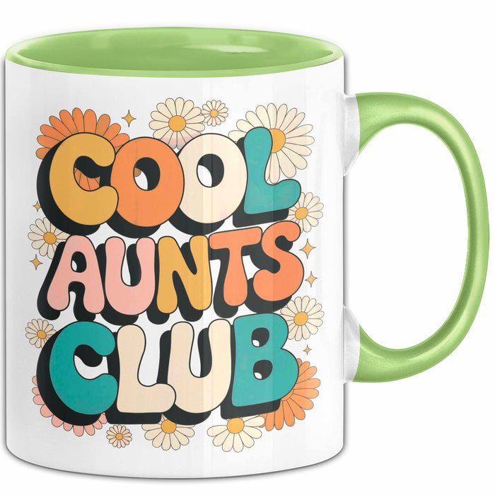 Tante Patentante Tasse Geschenk Lustige Geschenkidee Spruch Club Der Coolen Tanten Grün Trendation