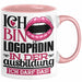 Logopädin Ausbildung Start Geschenk Tasse Ich Bin Logopädin In Der Ausbildung Ich Darf Das Kaffee-Becher Geschenkidee Rosa Trendation