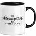 Alexandra Tasse Ich Alexandra, Bin Vollkommen Geschenk Schwarz Trendation