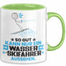 Wasserskifahrer Geschenk Tasse So Gut Kann Nur Ein Wasserskifahrer Aussehen Geschenkidee Kaffee-Becher Grün Trendation