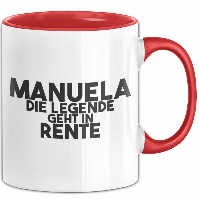 Manuela Tasse Manuela – Die Legende Geht In Rente Geschenk