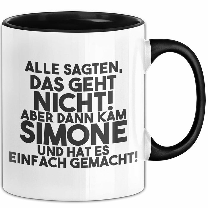 Simone Tasse Alle Sagten Das Geht Nicht, Aber Dann Kam Simone Geschenk