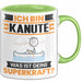 Kanute Tasse Geschenk für Kanute Geburtstag Lustiger Spruch Kaffee-Becher Was Ist Deine Superkraft Grün Trendation