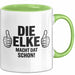 Elke Tasse Geschenk Die Elke Macht Dat Schon Geschenkidee Becher mit Name Grün Trendation
