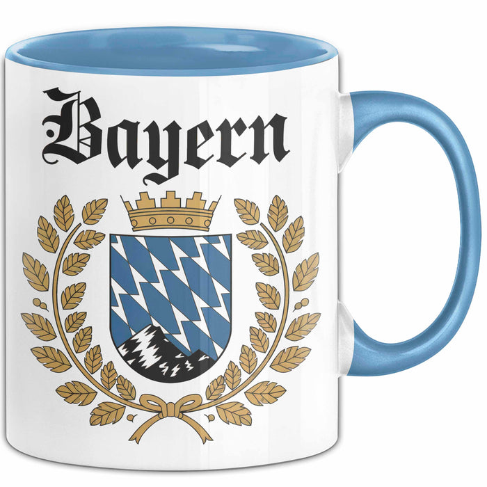 Deutschland München Bayern Bayerisch Tasse Geschenk Lustige Geschenkidee Spruch Blau Trendation