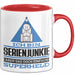 Serienjunkie Geschenk Tasse Ich Bin Serienjunkie Aber Sag Doch Einfach Superheld Lustige Geschenkdiee für Serienjunkie Kaffee-Becher Rot Trendation