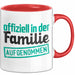 Schwager Tasse Geschenk Schwägerin Offiziell In Der Familie Aufgenommen Lustig Becher Rot Trendation