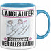 Langläufer Tasse Geschenk für Langläufer Der Mann Der Alles Kann Geschenkidee zum Geburtstag Blau Trendation