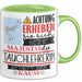 Tauchlehrerin Tasse Geschenk Lustiger Spruch Bitte Erheben Sie Sich Seine Majestät Die Tauchlehrerin Betritt Den Raum Grün Trendation
