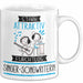 Singer-Songwriterin Tasse Geschenk Becher Stark Attraktiv Furchtlos Singer-Songwriterin Lustige Geschenkidee Weiß Trendation