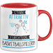 Basketballspielerin Tasse Geschenk Becher Stark Attraktiv Furchtlos Basketballspielerin Lustige Geschenkidee Rot Trendation