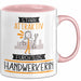 Handwerkerin Tasse Geschenk Becher Stark Attraktiv Furchtlos Handwerkerin Lustige Geschenkidee Rosa Trendation