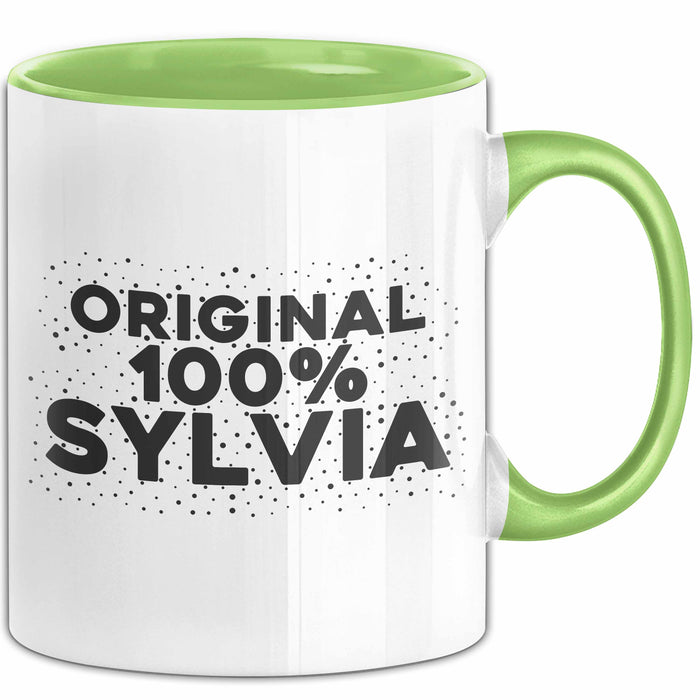 Sylvia Tasse Original 100% Sylvia Geschenk Grün Trendation