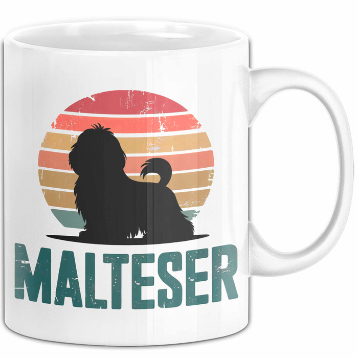 Malteserhund Tasse Geschenk Lustige Geschenkidee Spruch Malteser Weiß Trendation