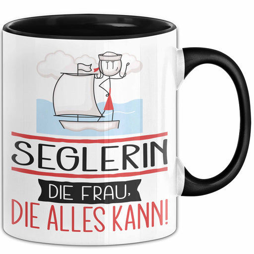 Seglerin Geschenk Tasse Becher Die Frau Die Allen Kann Geschenkidee für eine Seglerin Lustig Trendation