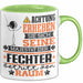 Fechter Geschenk Tasse Lustiger Spruch Erheben Sie Sich Der Fechter Betritt den Raum Grün Trendation