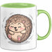 Igel Liebhaber Tasse Geschenkidee für Tierfreunde Grün Trendation