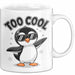 Pinguin Tier Tasse Geschenkidee Zu Cool für Vogel Fans Weiß Trendation