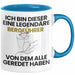Bergführer Geschenk Tasse Lustige Geschenkidee Geburtstag für Bergführer Ich Bin Dieser Legendäre Bergführer Von Dem Alle Geredet Haben Kaffee-Becher Blau Trendation