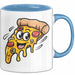 Pizzaliebhaber Tasse Geschenkidee für Pizza Slice Süchtige Blau Trendation