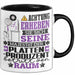 Plattenproduzent Geschenk Tasse Lustiger Spruch Erheben Sie Sich Der Plattenproduzent Betritt den Raum Schwarz Trendation