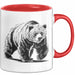 Grizzlybär Tasse Geschenk Lustige Geschenkidee Spruch Rot Trendation