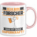 Forscher Tasse Geschenk für Forscher Geburtstag Lustiger Spruch Kaffee-Becher Was Ist Deine Superkraft Rosa Trendation