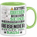 Reisender Geschenk Tasse Lustiger Spruch Erheben Sie Sich Der Reisender Betritt den Raum Grün Trendation