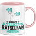 Rätselfan Geschenk Tasse So Gut Kann Nur Ein Rätselfan Aussehen Geschenkidee Kaffee-Becher Rosa Trendation