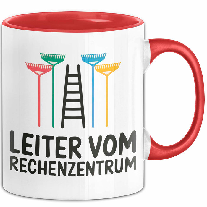 Garten Pflanzen Gärtner Tasse Geschenk Lustige Geschenkidee Spruch Leiter Vom Rechenzentrum Rot Trendation