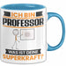 Professor Tasse Geschenk für Professor Geburtstag Lustiger Spruch Kaffee-Becher Was Ist Deine Superkraft Blau Trendation