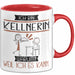 Kellnerin Tasse Geschenk Ich Bin Kellnerin Warum Weil Ich Es Kann Geschenkidee Geburtstag Rot Trendation
