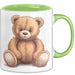 Teddybär Tierliebhaber Tasse Geschenk Lustige Geschenkidee Spruch Grün Trendation