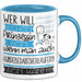Hundebedarfsverkäuferin Tasse Geschenk Spruch Wer Will Schon Prinzessin Sein Wenn Man Auch Hundebedarfsverkäuferin Sein Kann Blau Trendation