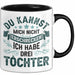 Vater Von 3 Kindern Du Kannst Mich Nicht Erschrecken Ich Habe 3 Töchter Becher Tasse Trendation