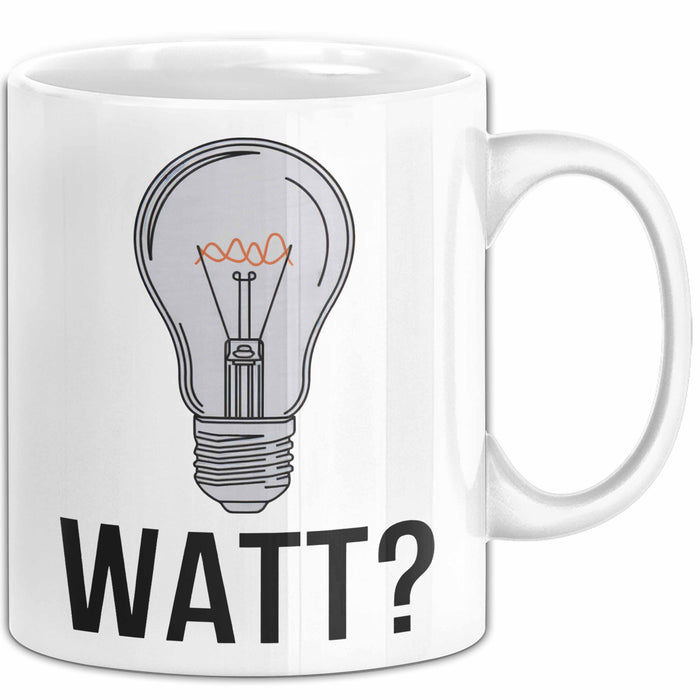 Elektriker Elektroingenieur Tasse Geschenk Watt Geschenkidee Weiß Trendation