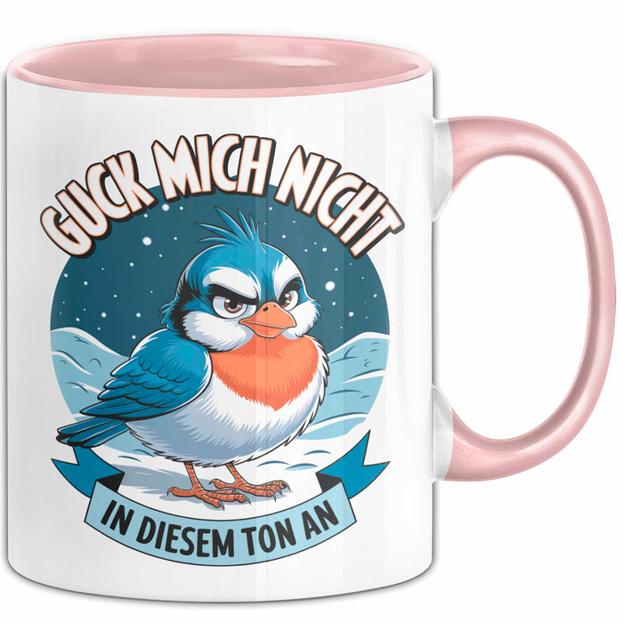 Sarkasmus Sarkastisch Tasse Geschenk Lustige Geschenkidee Guck Mich Nicht In Diesem Ton An Rosa Trendation