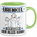 Urenkel Tasse Geschenk für Urenkel Der Mann Der Alles Kann Geschenkidee zum Geburtstag Grün Trendation
