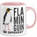 Pinguin Flamingo Tasse Geschenk Lustige Geschenkidee Spruch Flaminguin Rosa Trendation