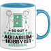 Aquarium-Hobbyist Geschenk Tasse So Gut Kann Nur Ein Aquarium-Hobbyist Aussehen Geschenkidee Kaffee-Becher Blau Trendation